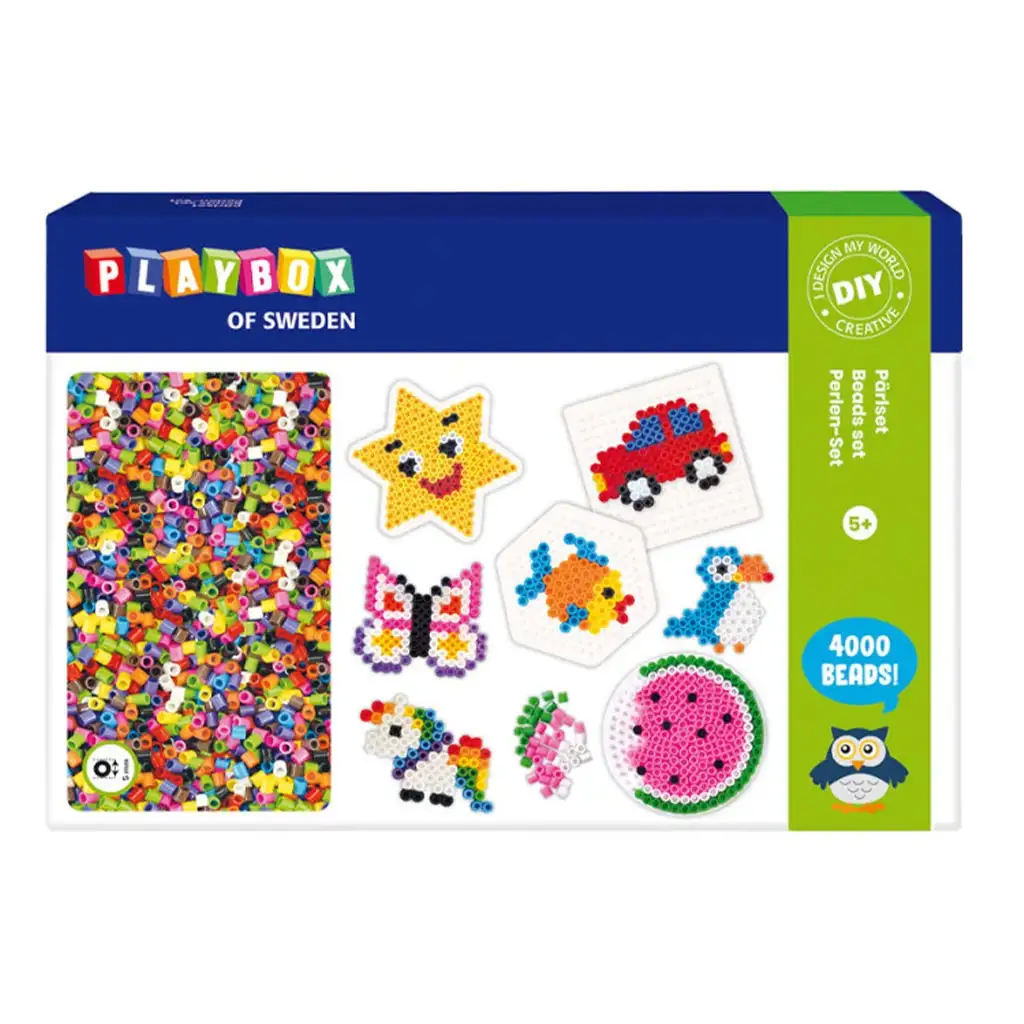 PlayBox: 5mm MIDI bügelperlen Set mit 4000 Stück