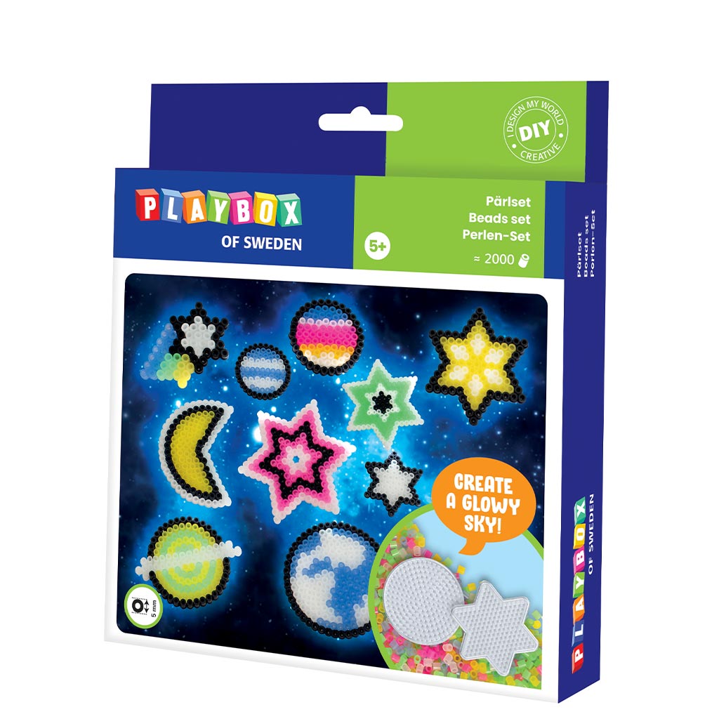 PlayBox: 5mm MIDI bügelperlen Starry Sky 2000er Set