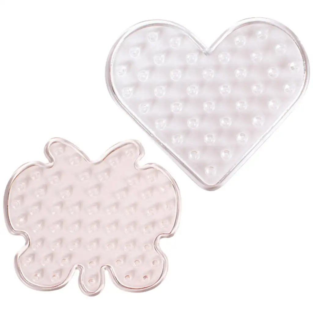 PlayBox: 9 mm bügelbare Perlenbasis mit 5 Schmetterlings- und 5 Herzformen