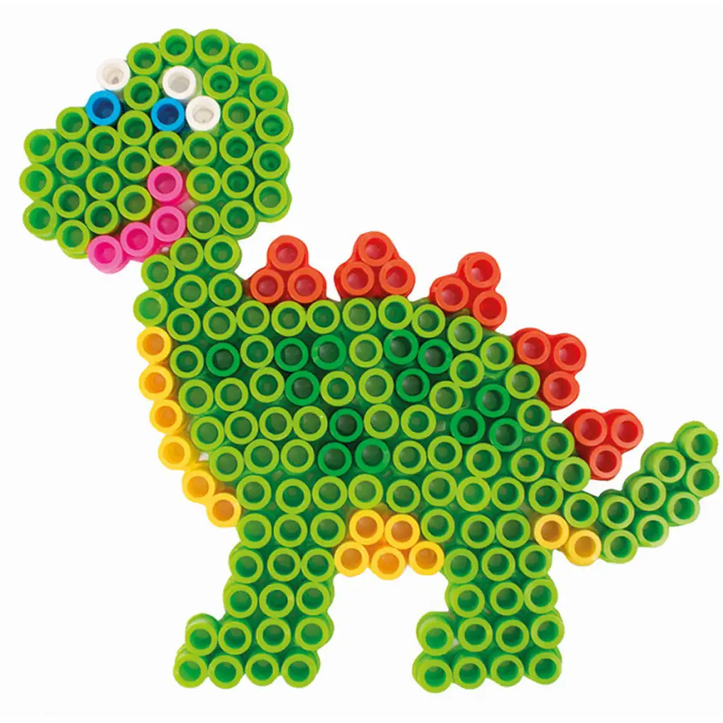 PlayBox: 9mm bügelbare Perlenplatte 5 Stück Dino kép 2