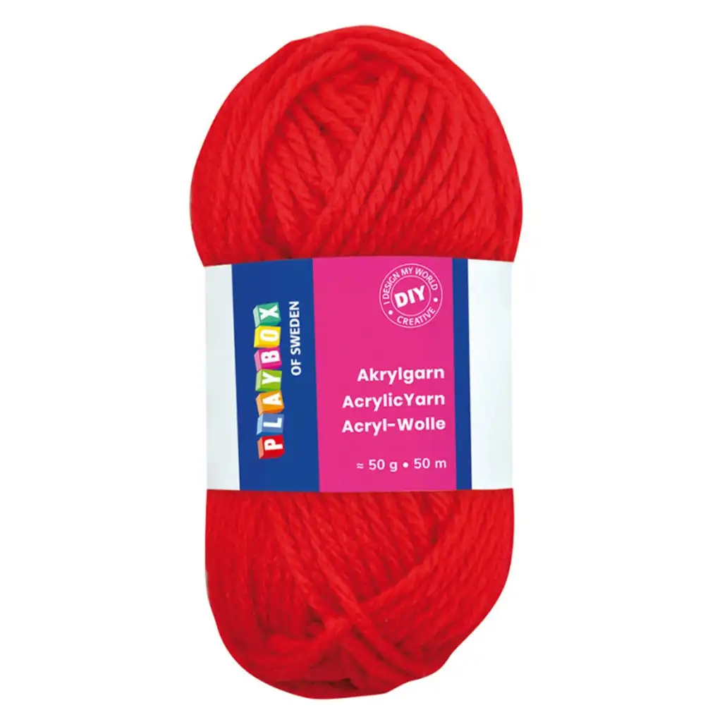 PlayBox: Acrylgarn 50g rot kép 1