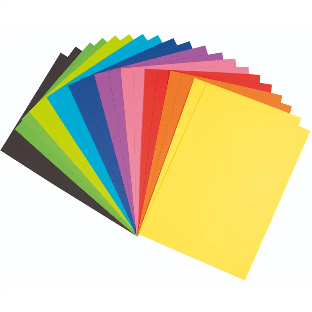 PlayBox: Buntes Kartonpapier-Set 20 Stück A4 180g