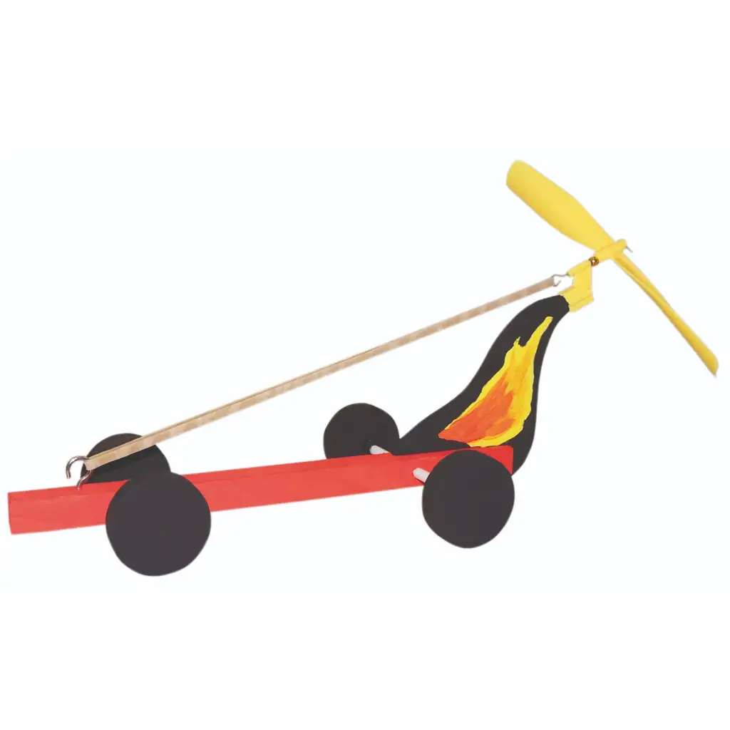 PlayBox: DIY Holzauto mit Propeller 6er-Set kép 2