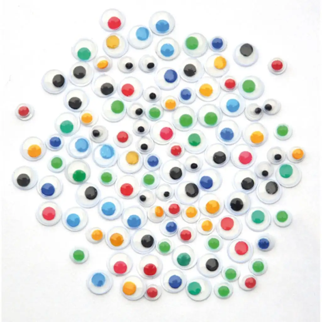 PlayBox: Dekorative bunte Augen 300er-Set in zwei Größen