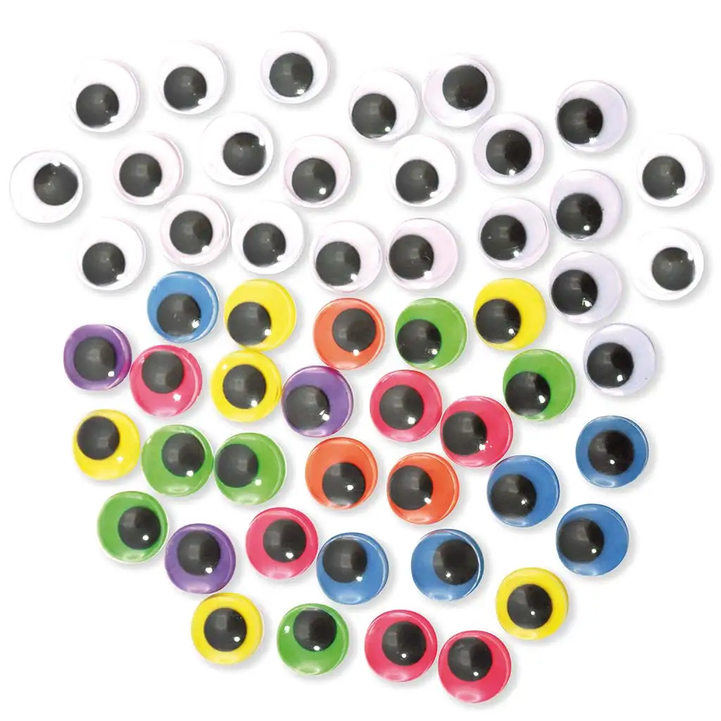 PlayBox: Dekorative bunte und weiße Augen im 300er-Pack