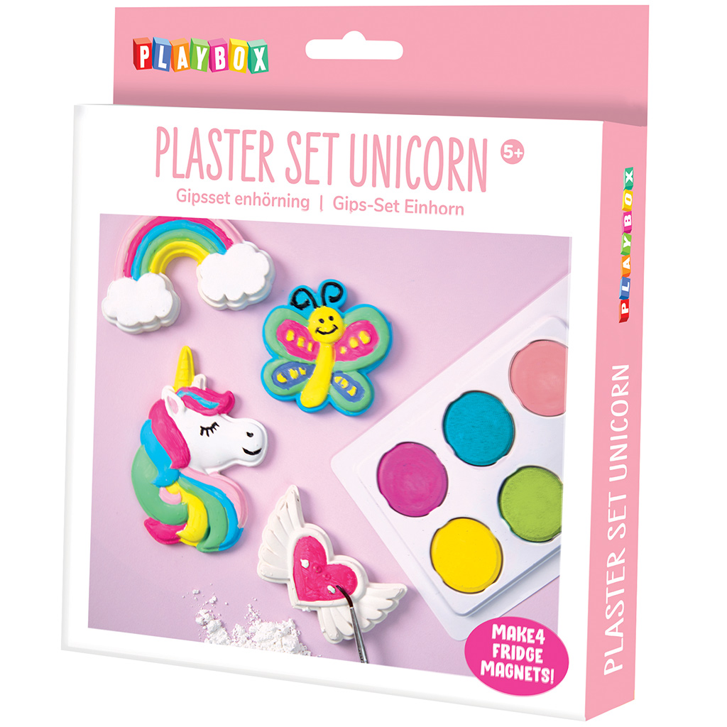 PlayBox: Einhorn-Kühlschrankmagnet-Gipsabdruck-Set