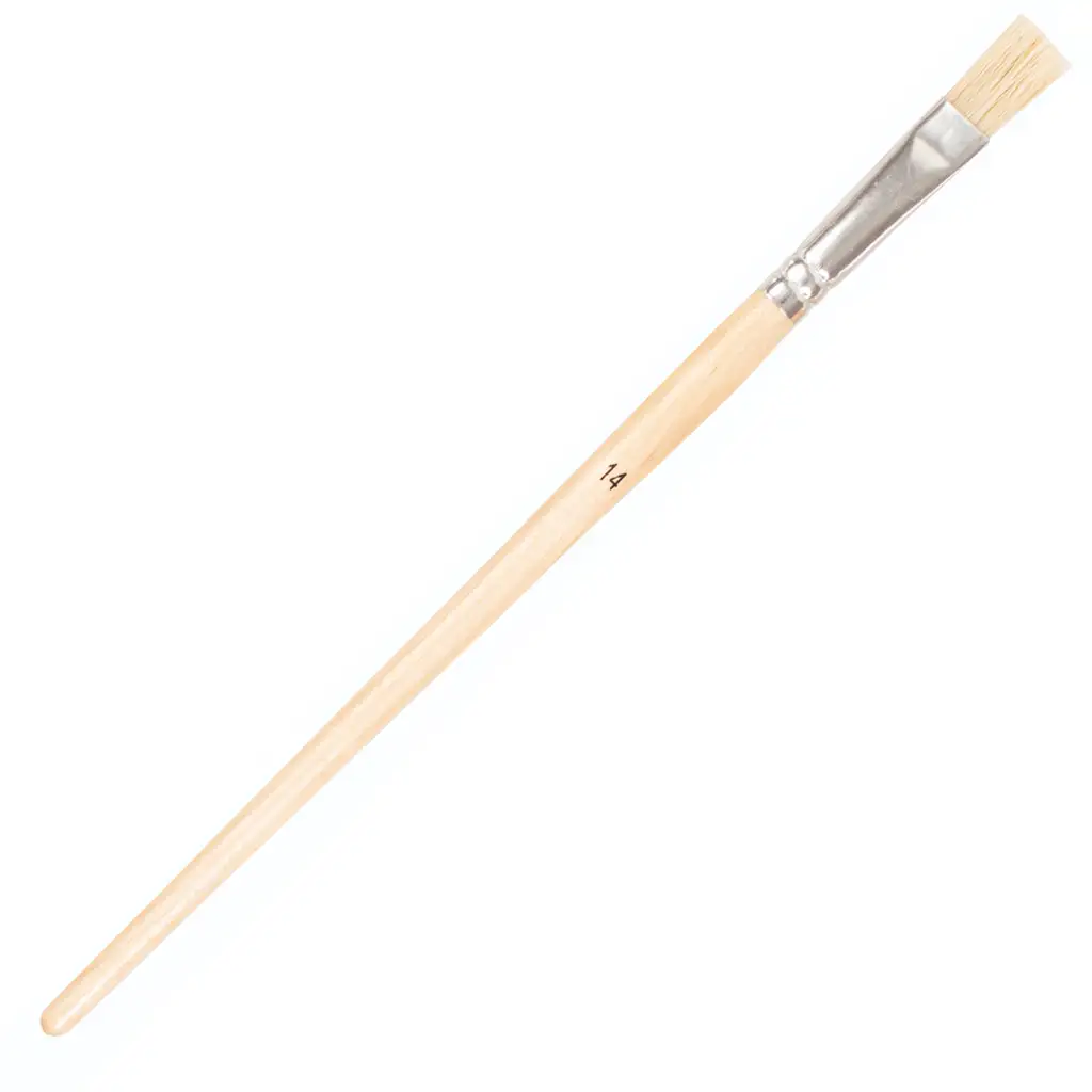 PlayBox: Flachkopfpinsel aus Wildschweinborsten, Größe 14