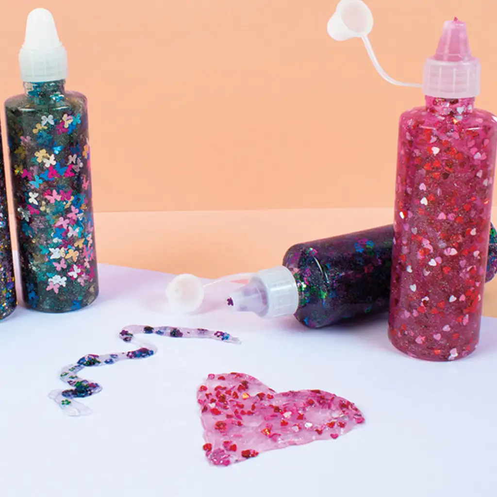 PlayBox: Glitzer-Klebeset 6-teilig kép 2