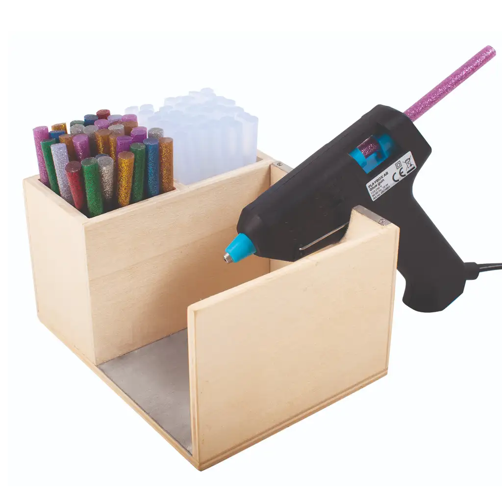 PlayBox: Holz-Heißklebepistolenhalter 14,5x11cm kép 2