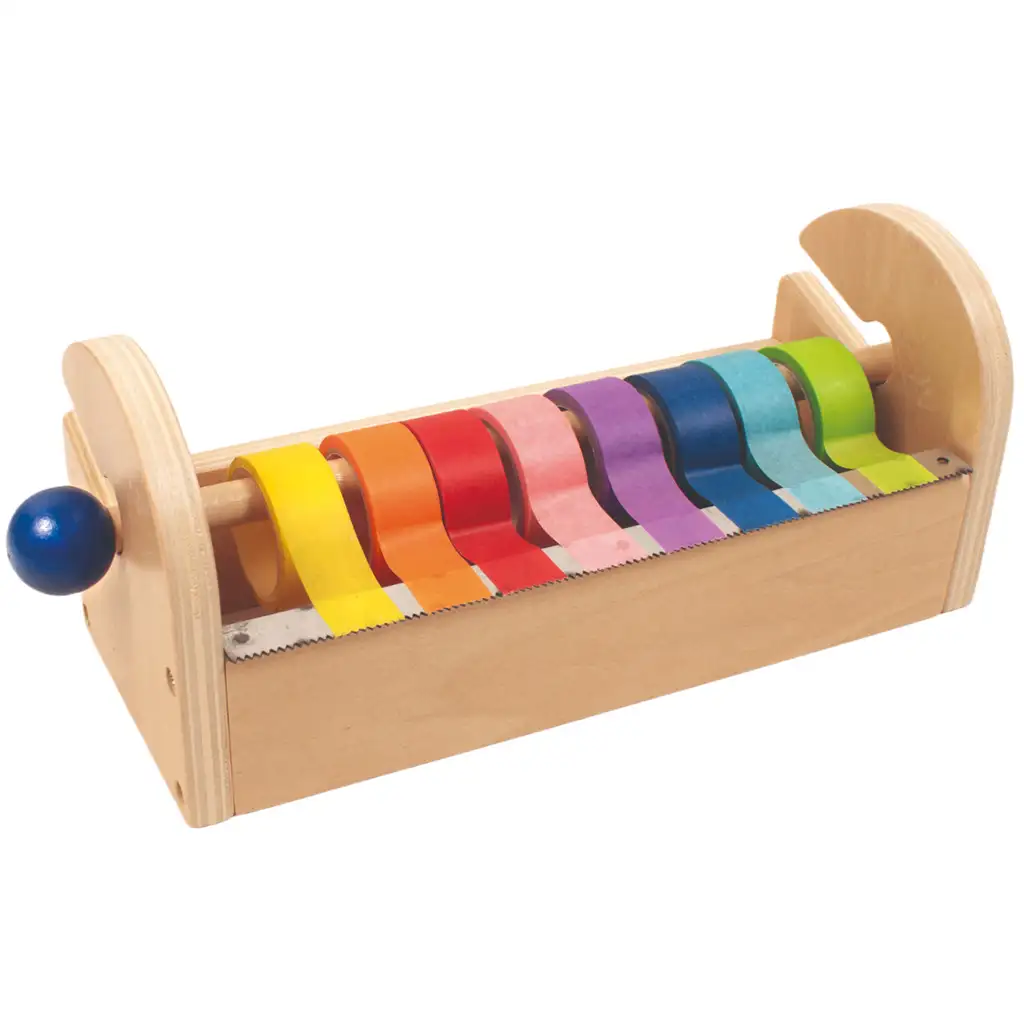 PlayBox: Holz-Klebebandhalter 18x8,7cm kép 2