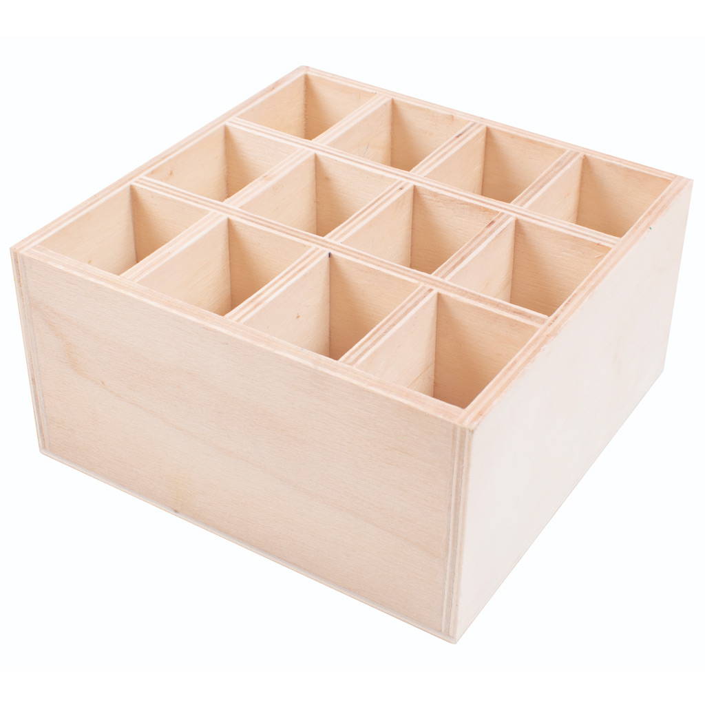 PlayBox: Holzstiftehalter mit 12 Fächern