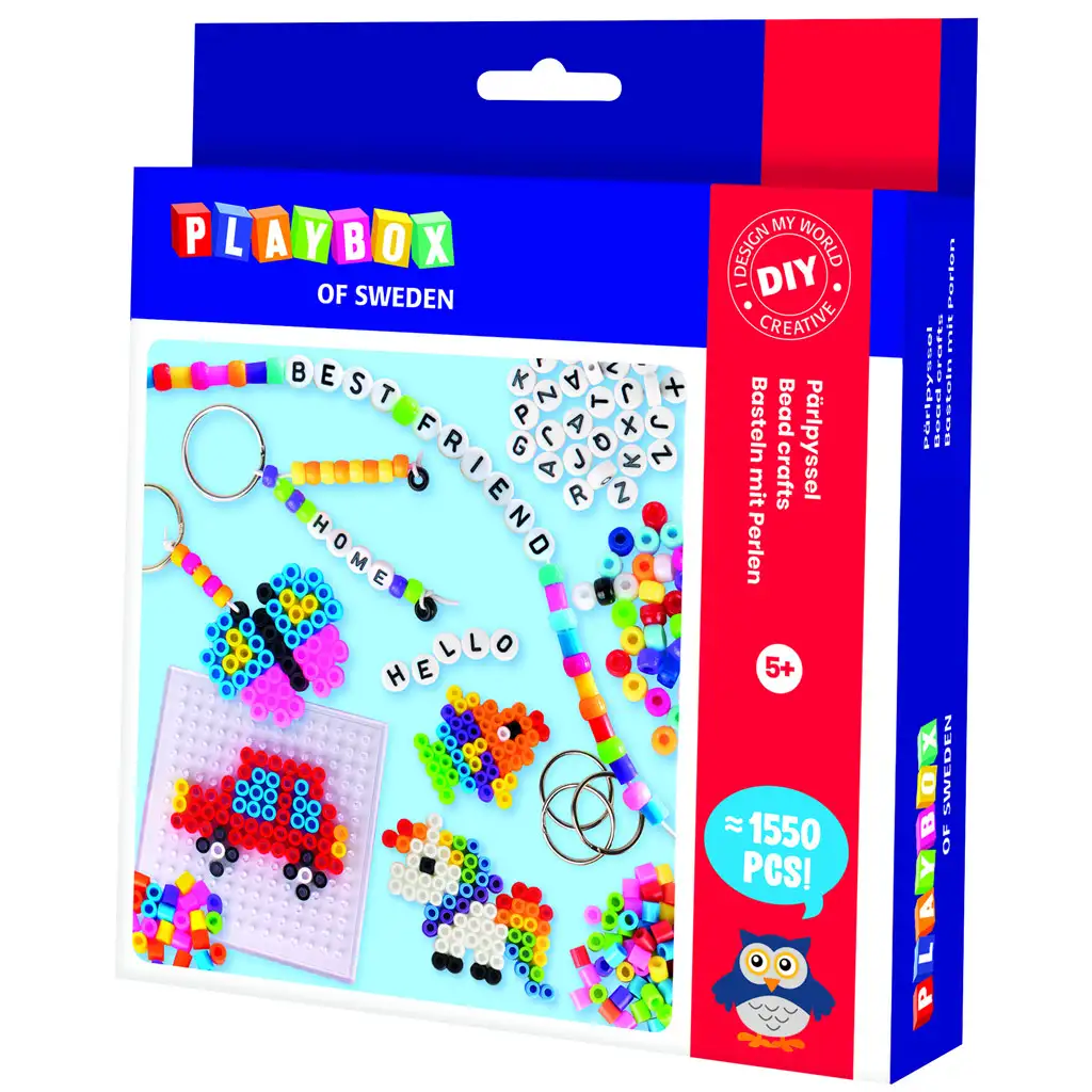 PlayBox: Kreatives Perlen-Set mit bügelbaren Perlen
