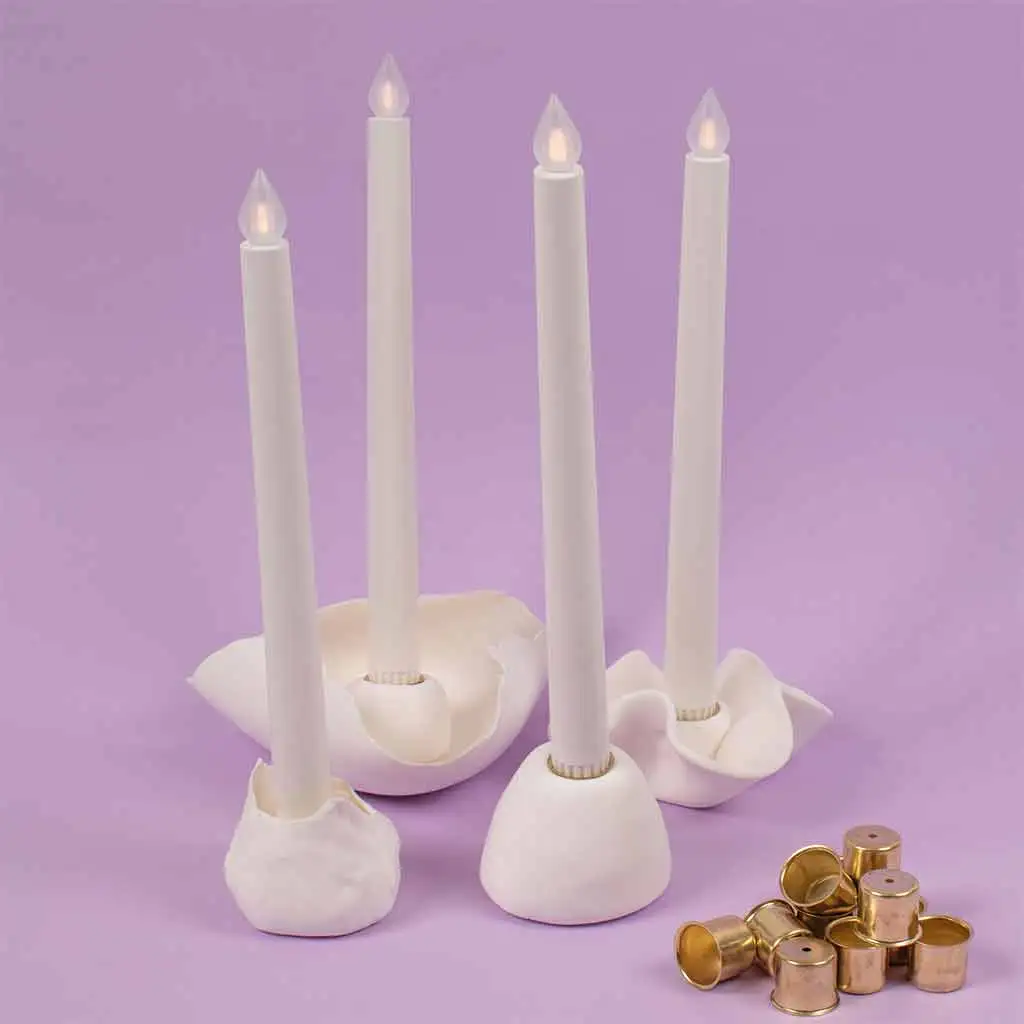 PlayBox: Kupfer-Kerzenhalter 21mm Durchmesser 25er Packung kép 3