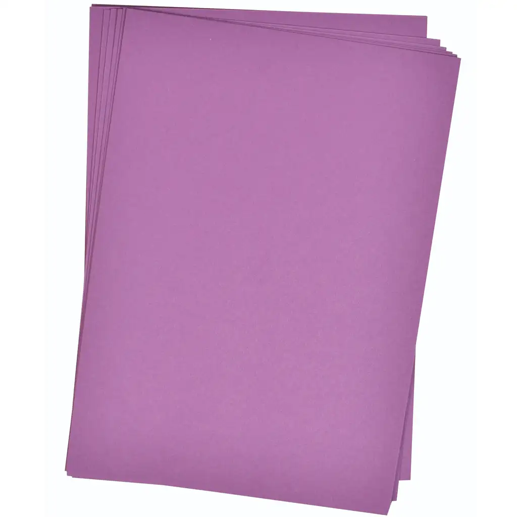 PlayBox: Lila Kartonpapier-Set A4 25 Stück 180g