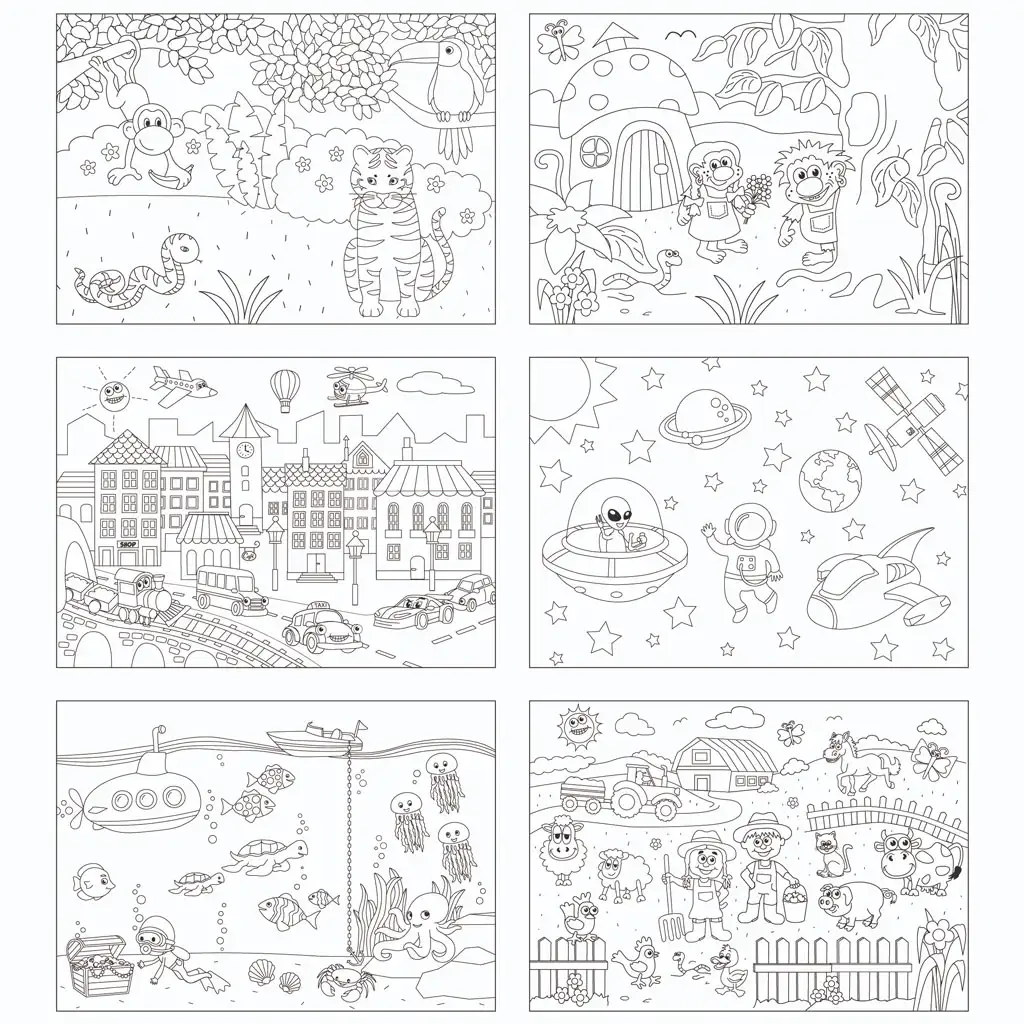 PlayBox: Malbare Tischset-Set kép 2