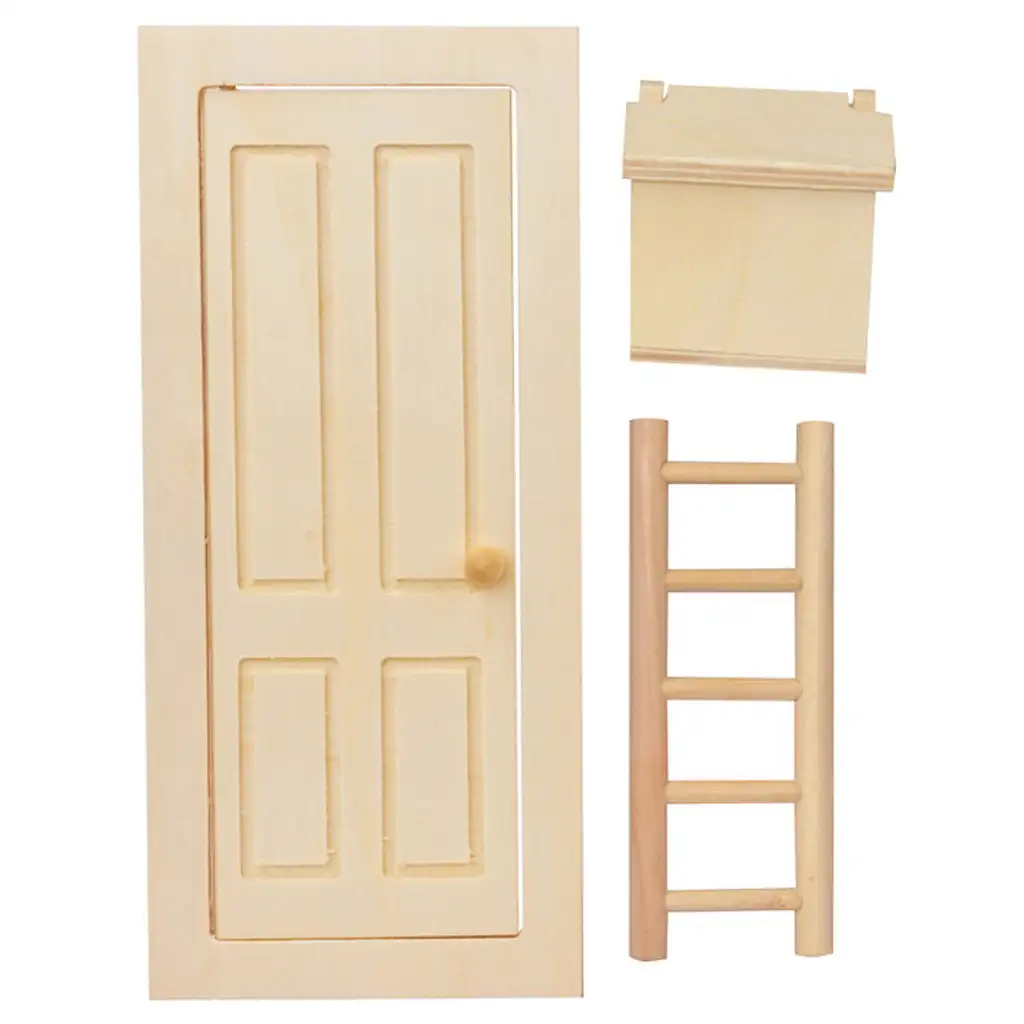 PlayBox: Mini-Elfentür-Set mit Leiter und Briefkasten kép 2