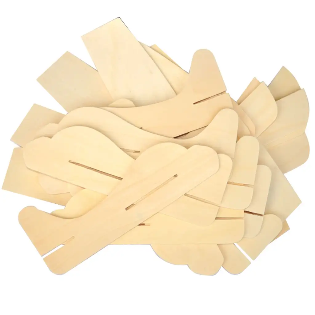 PlayBox: Naturholz zusammenbaubares Flugzeugmodell mit 12 Bauteilen kép 2