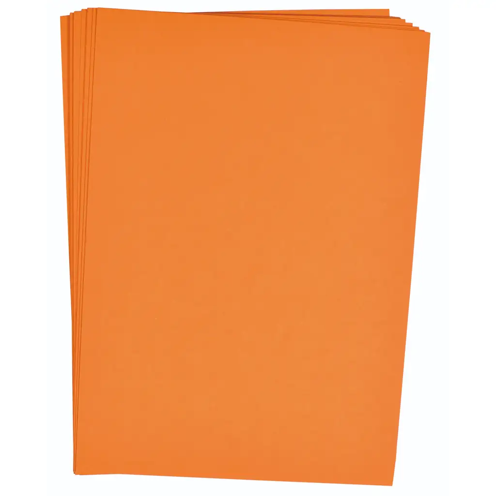 PlayBox: Orange Kartonpapier-Set A4 25 Stück 180g