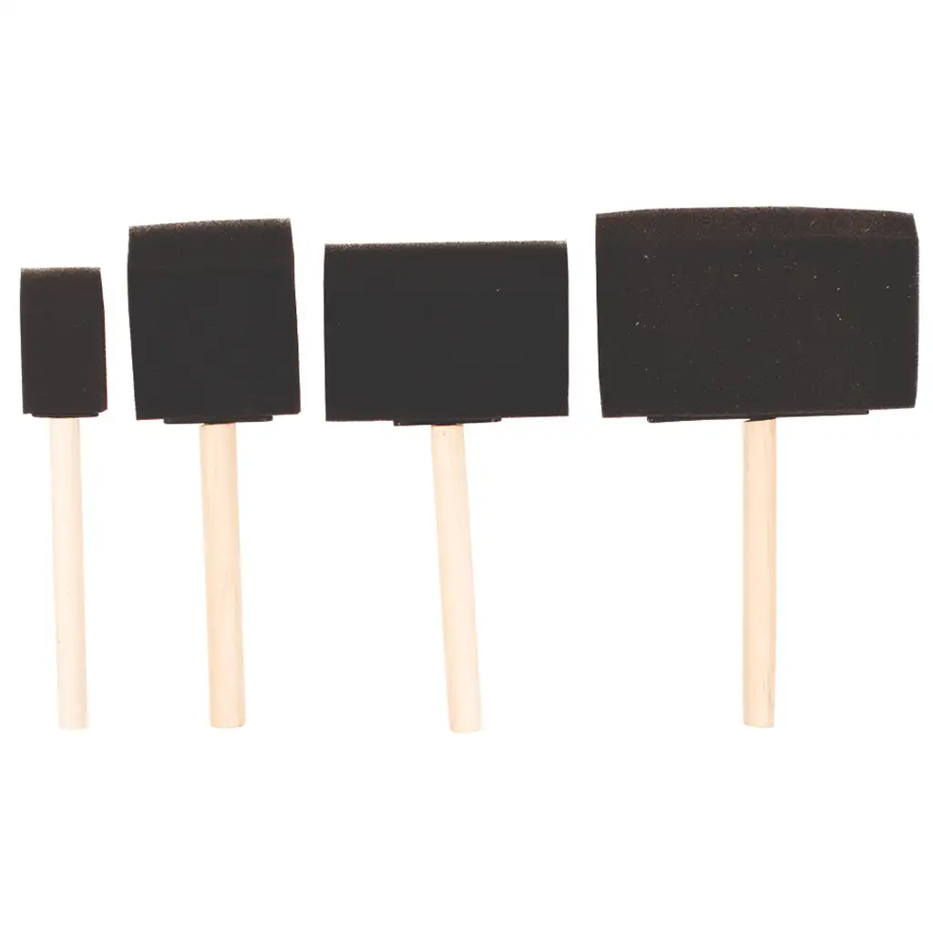 PlayBox: Schwammpinsel-Set in verschiedenen Größen, 4 Stück