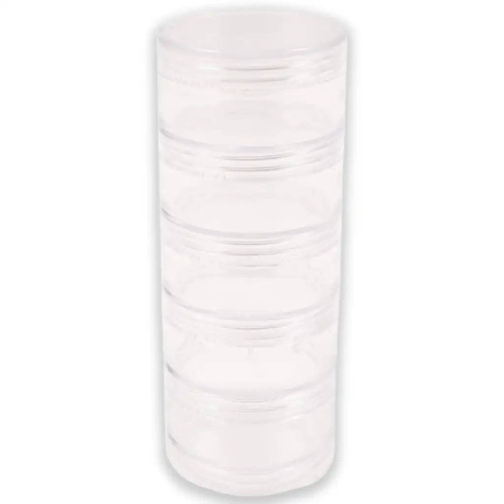 PlayBox: Transparente, mehrstöckige Aufbewahrungsdose 15cm