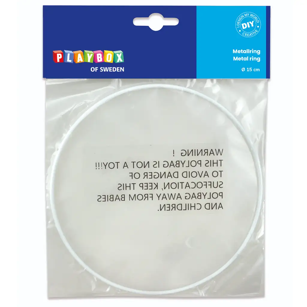PlayBox: Weißer Metallring 15cm