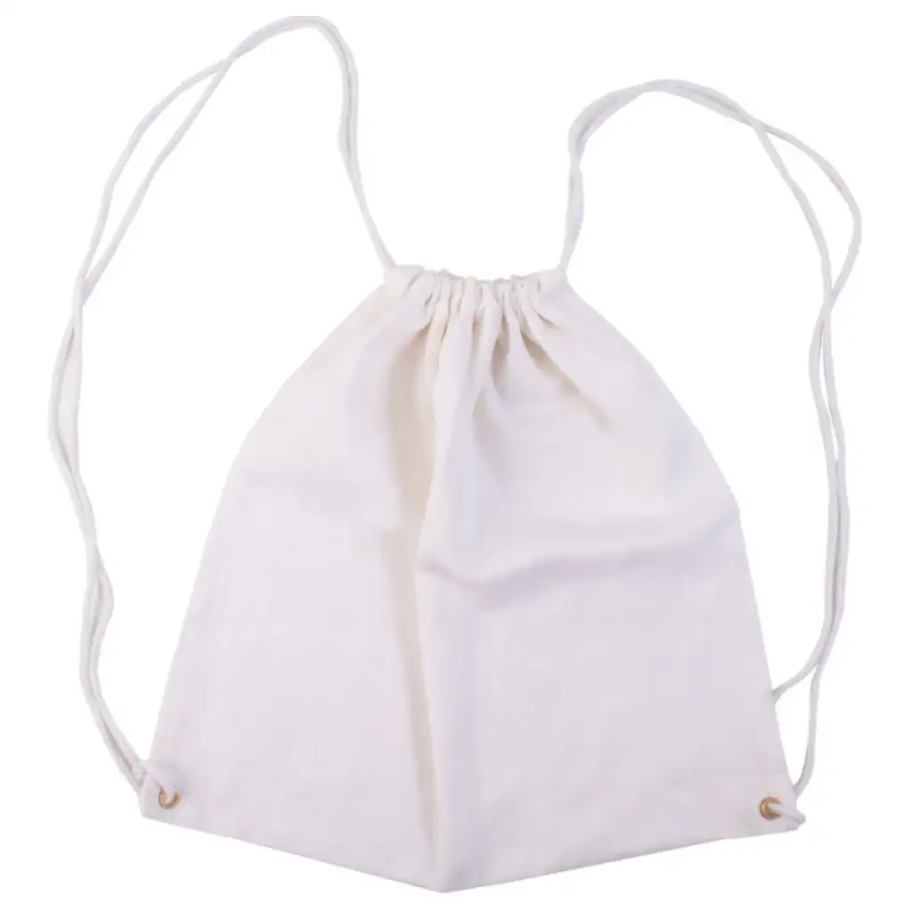 PlayBox: Weißer Turnbeutel, Sportbeutel 34x35cm