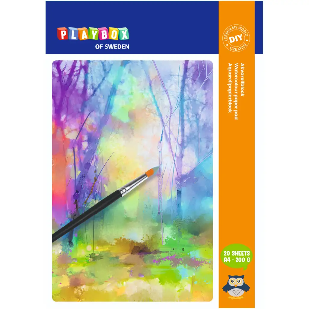 PlayBox: Weißes Aquarellpapier A4 20er-Set