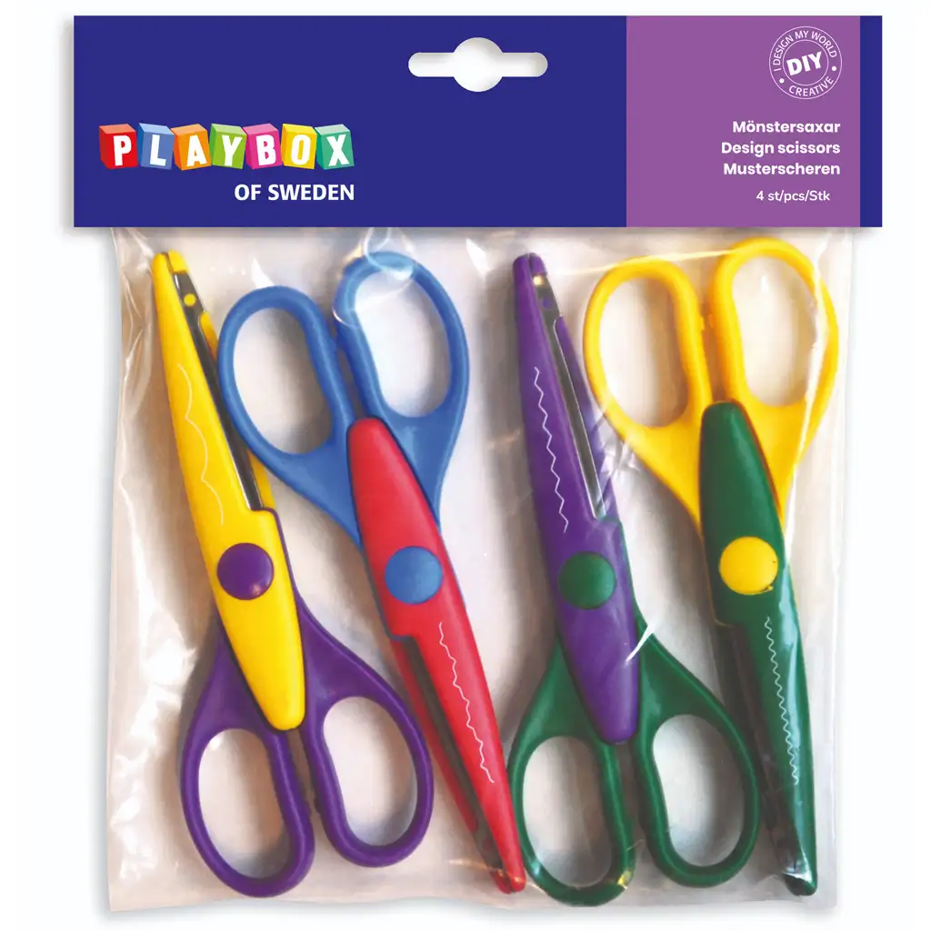 PlayBox: Zickzack-Scheren-Set, 4-teilig kép 1