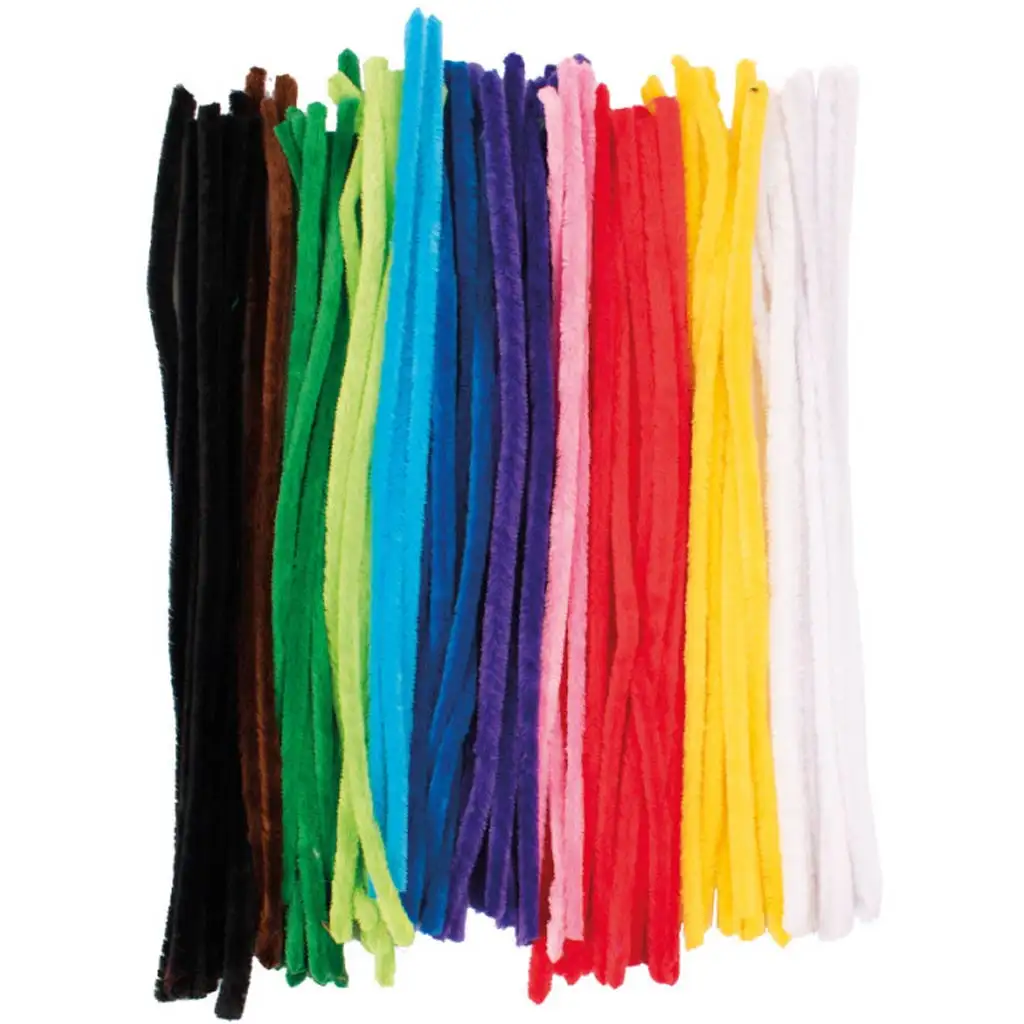 Playbox: Bunte Chenilledraht-Set – Ø 15 x 500 mm, 100 Stück