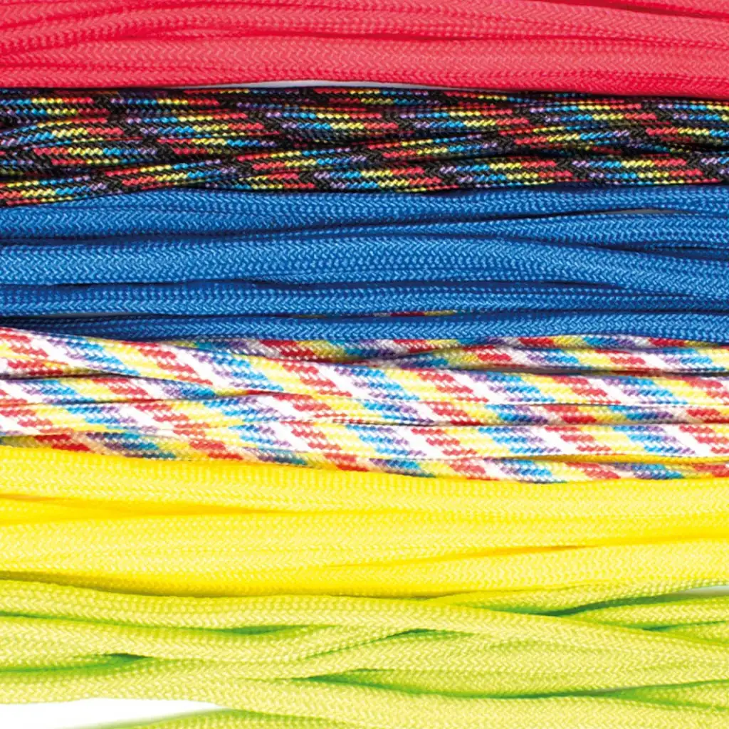 Playbox: Buntes Knotenseil-Set – 3,4 mm, 6 x 2,6 m