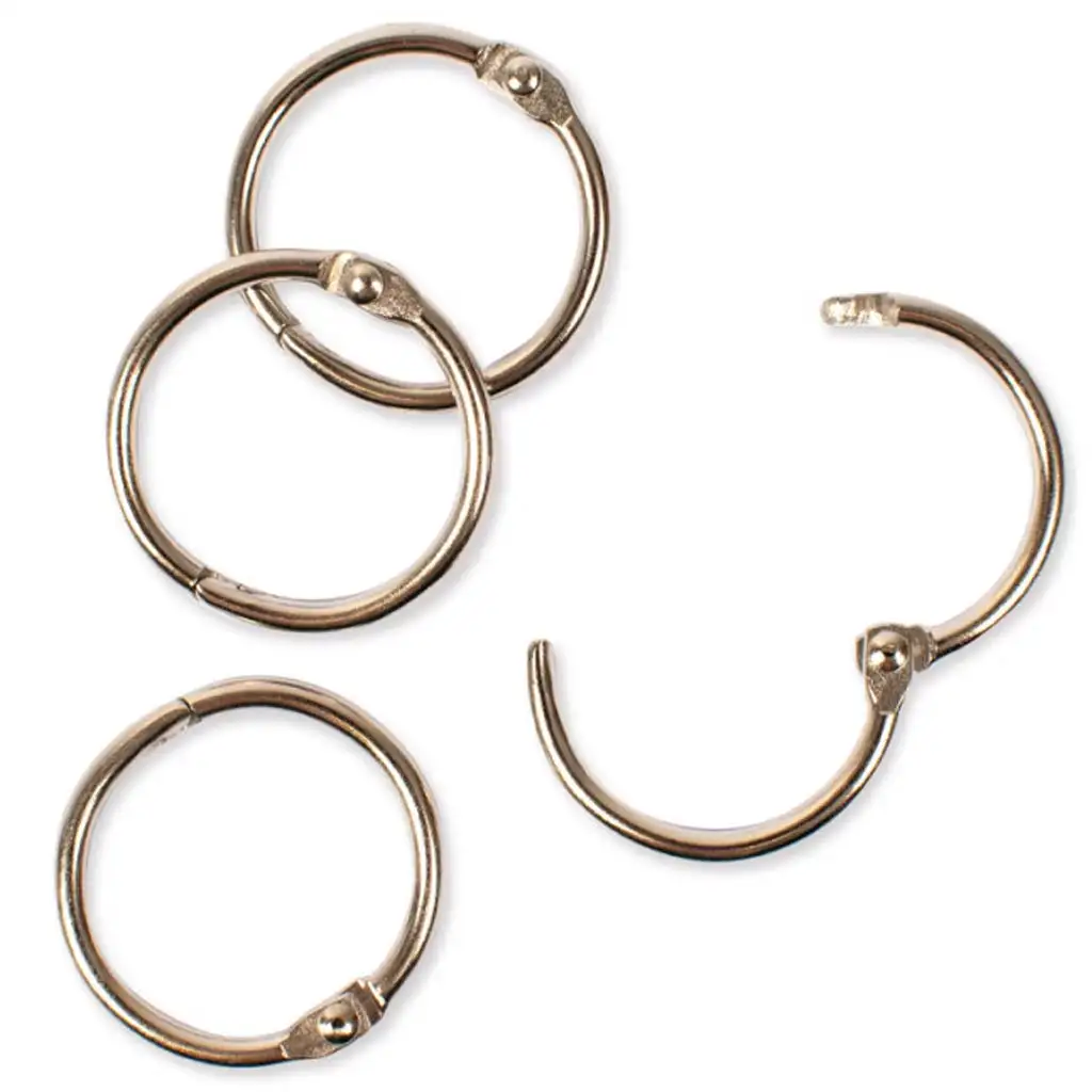 Playbox: Öffnbarer Metallring – Ø 25 mm, 10 Stück