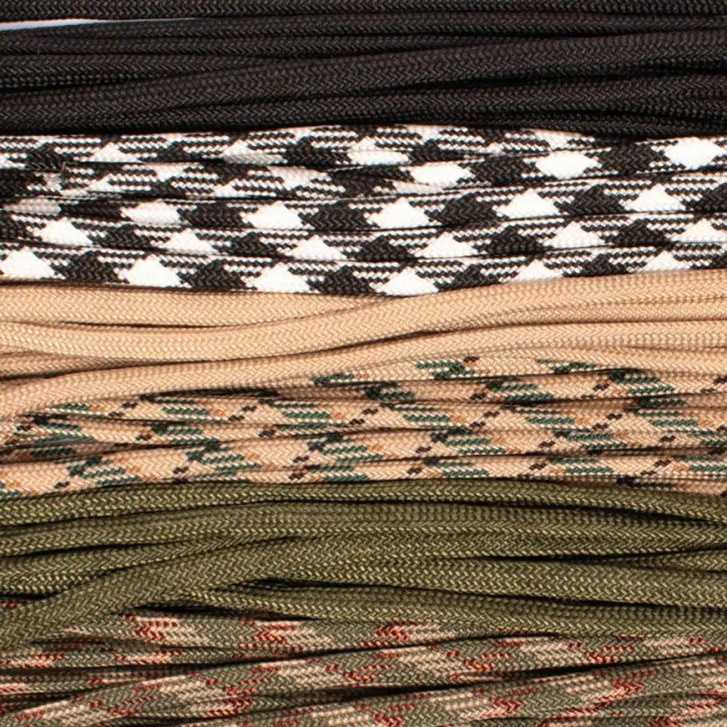 Playbox: Tarnfarbene 2,4 mm Knotenleine 6er-Set – 6 x 2,6 m