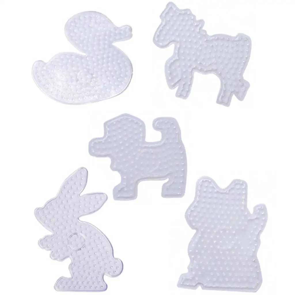 Playbox: XL bügelperlen Grundplatten-Set – 5 Stück, Tierformen