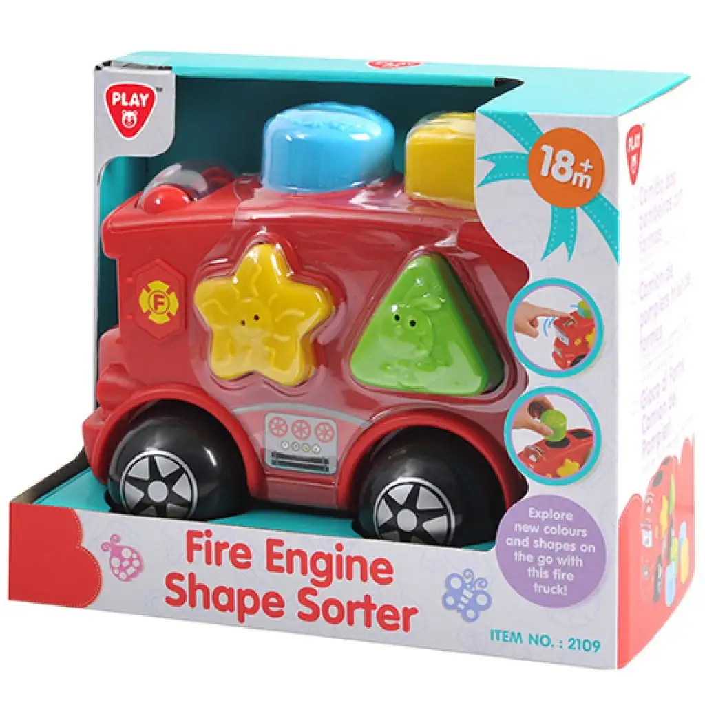 Playgo: Feuerwehrauto mit Formensortierer