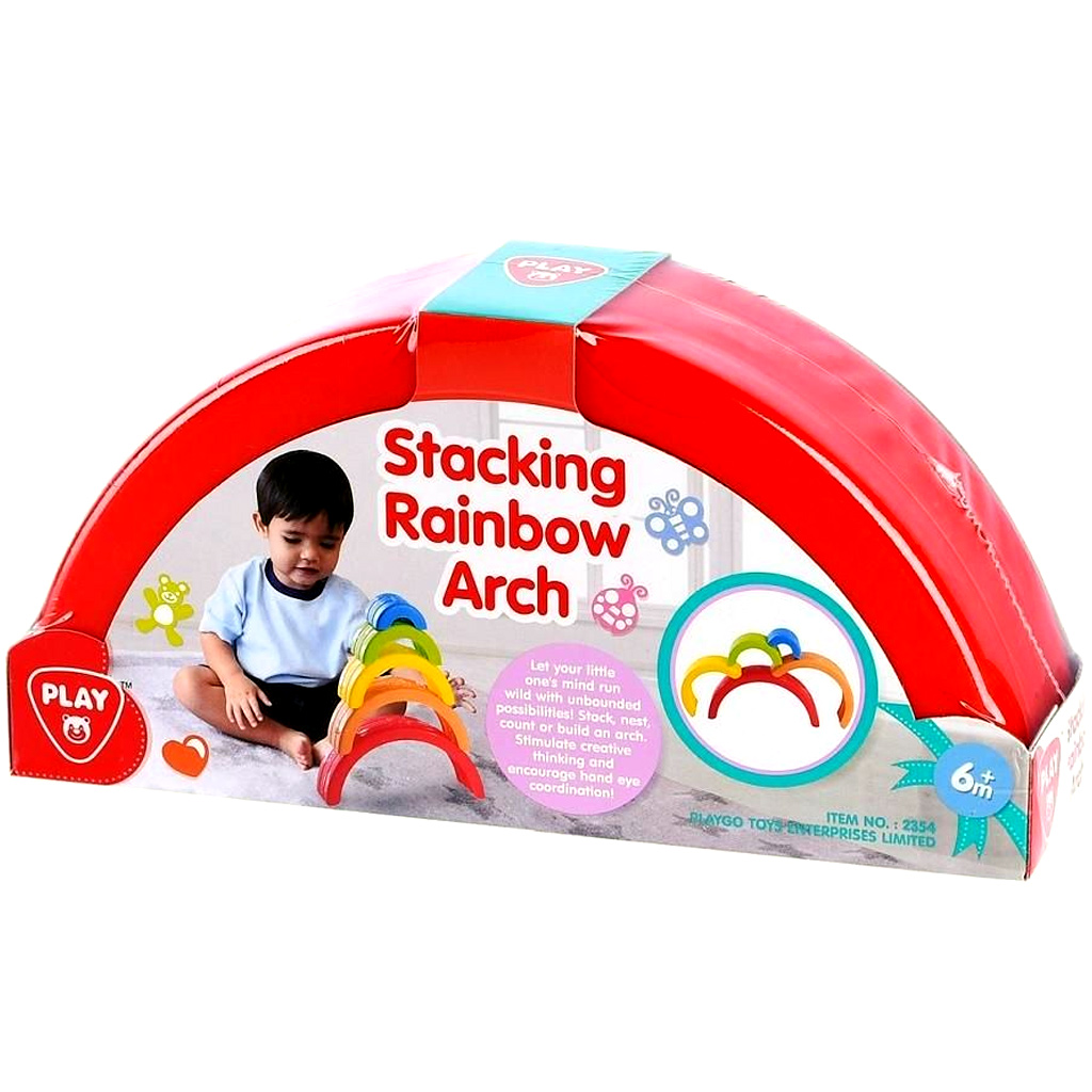Playgo: Regenbogen-Baustein-Babyspielzeug