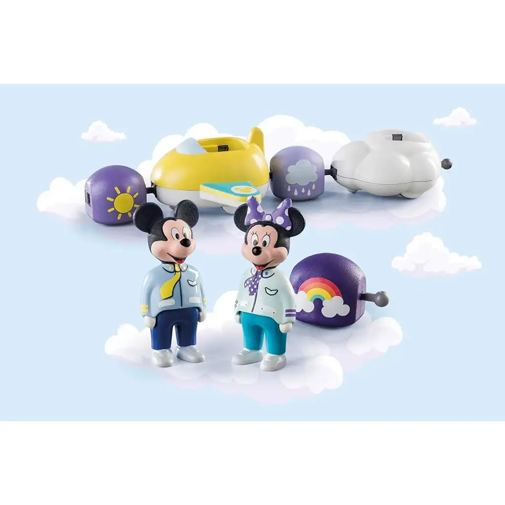Playmobil 1.2.3 & Disney: Mickey und Minnie Maus mit Wolkenflugzeug (71320) kép 4