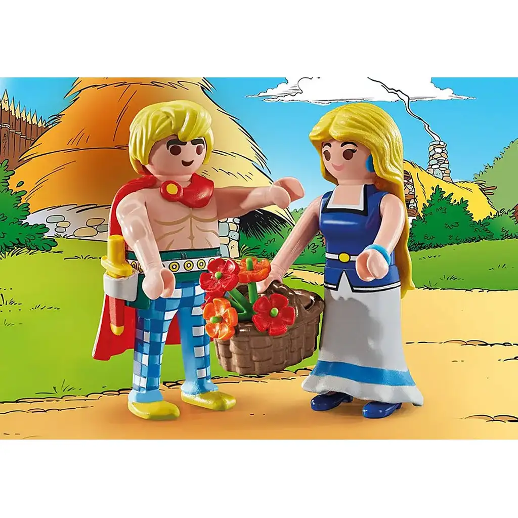 Playmobil: Asterix - Tragikomix und Falbala (71544) kép 3