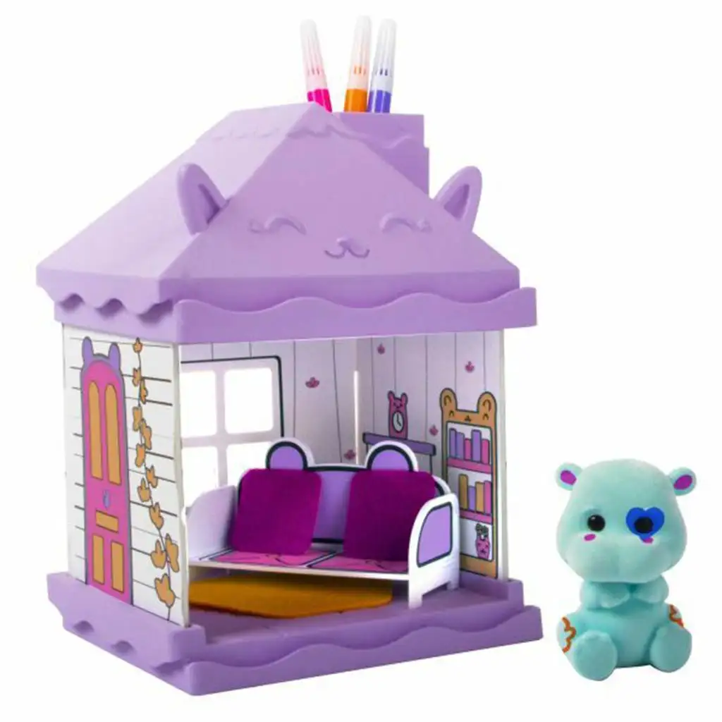 Playmonster: Fuzzikins Nilpferd Wohnzimmer Spielset kép 2