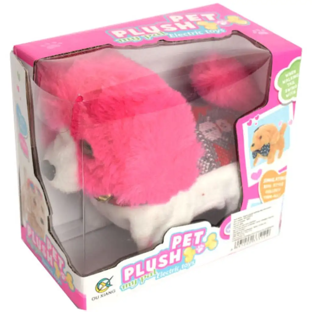 Plüsch-Hund mit Geräuschen in verschiedenen Farben spazieren. kép 4