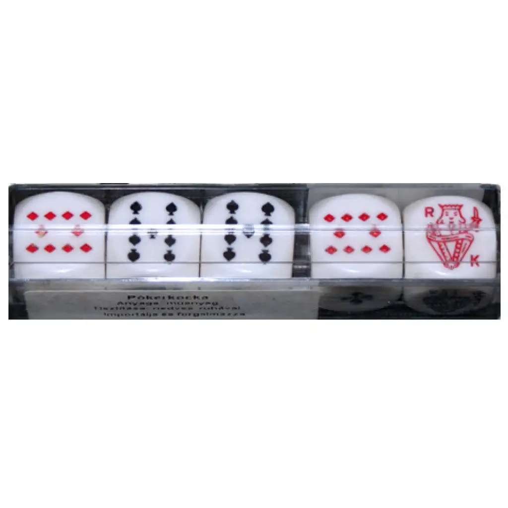 Poker-Würfel-Set 5 Stück 16mm - Piatnik