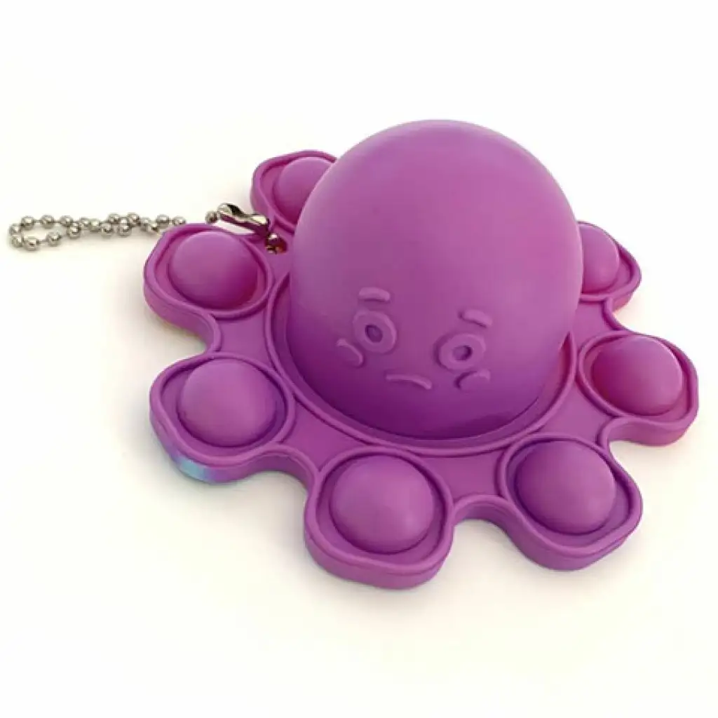 Pop-it Oktopus Schlüsselanhänger in verschiedenen Farben