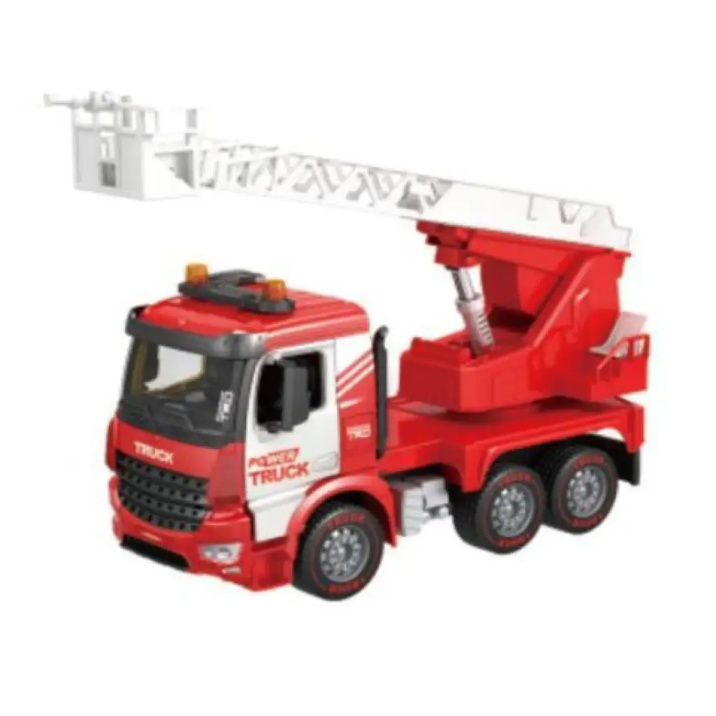 Power Truck Feuerwehrwagen mit Hebekorb, Licht und Sound 40cm