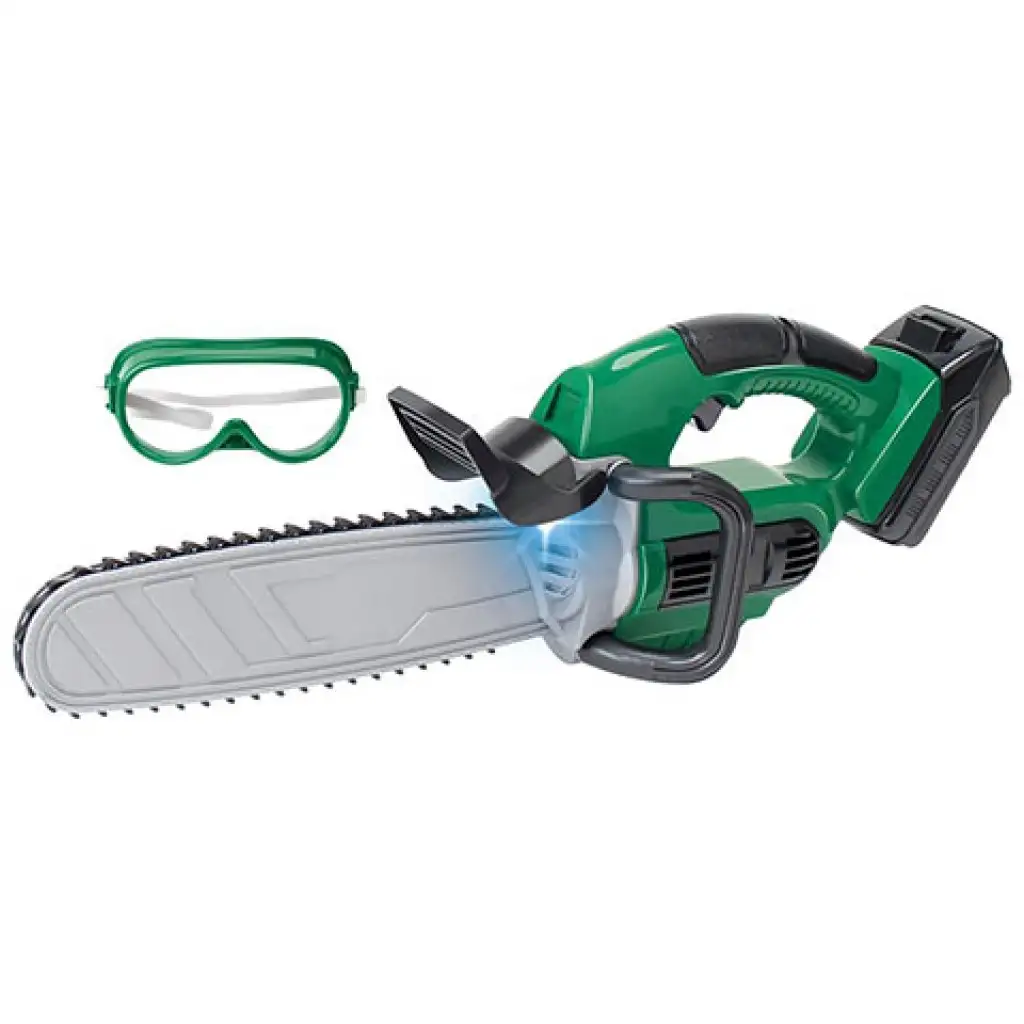 PowerTool elektrische Kettensäge mit Schutzbrille für Kinder kép 2