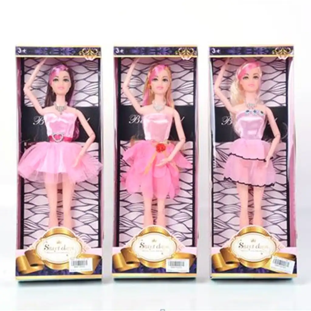 Prinzessinnenpuppen im Cocktailkleid, verschiedene Varianten, 30 cm, 1 Stück