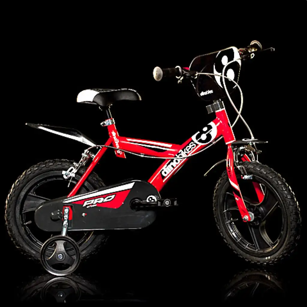 Pro Kinderfahrrad in Rot, Größe 16 - Dino Bikes Fahrrad