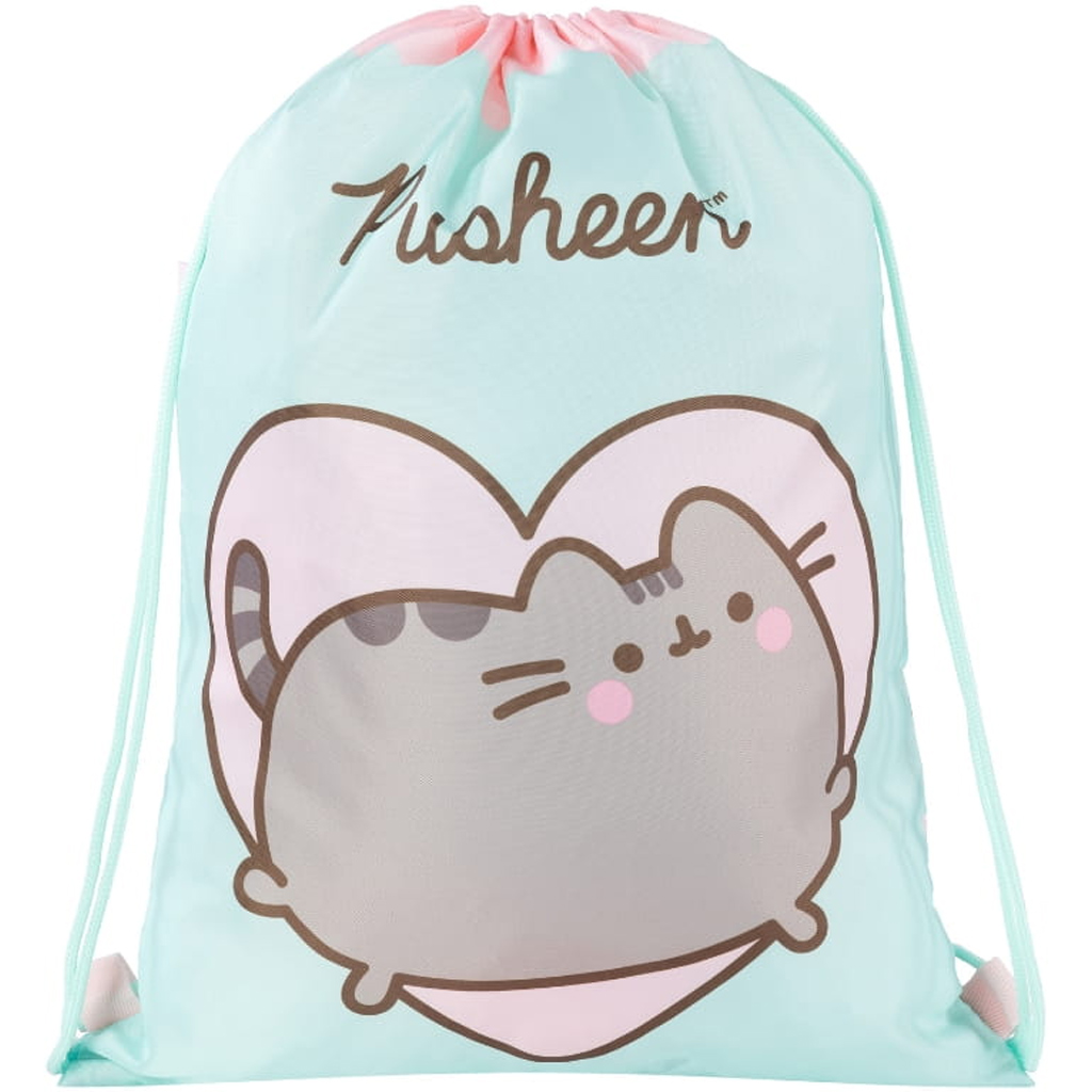 Pusheen Minze-Turnbeutel, Sportbeutel 34x43 cm