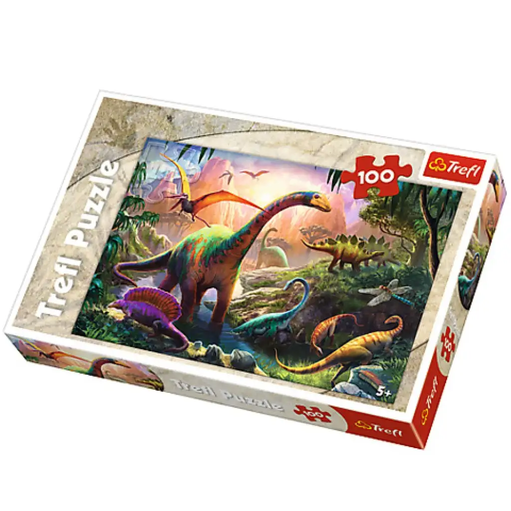 Puzzle "Im Land der Dinosaurier" 100 Teile - Trefl kép 1