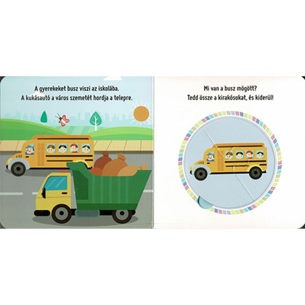 Puzzles für die Kleinen - Fahrzeuge Babybuch kép 2