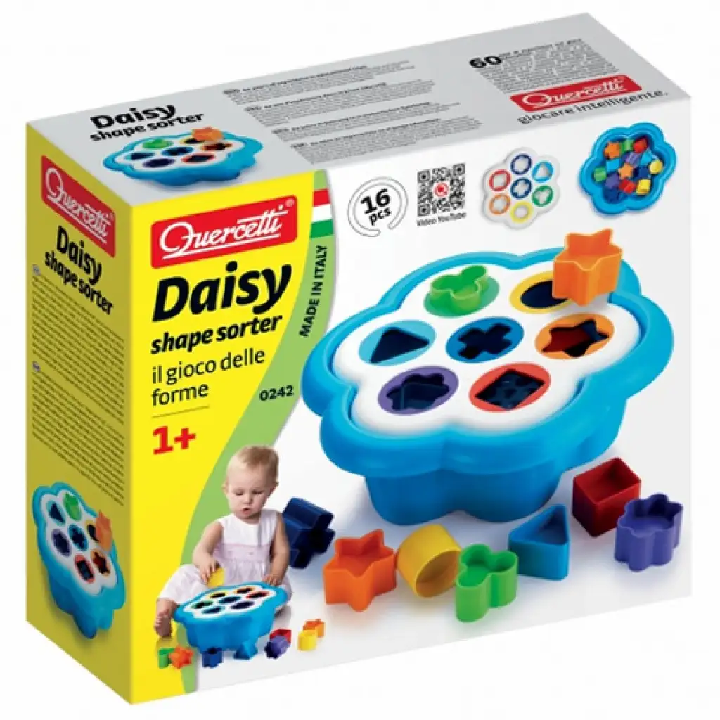 Quercetti: 16-teiliges Formensortierspiel
