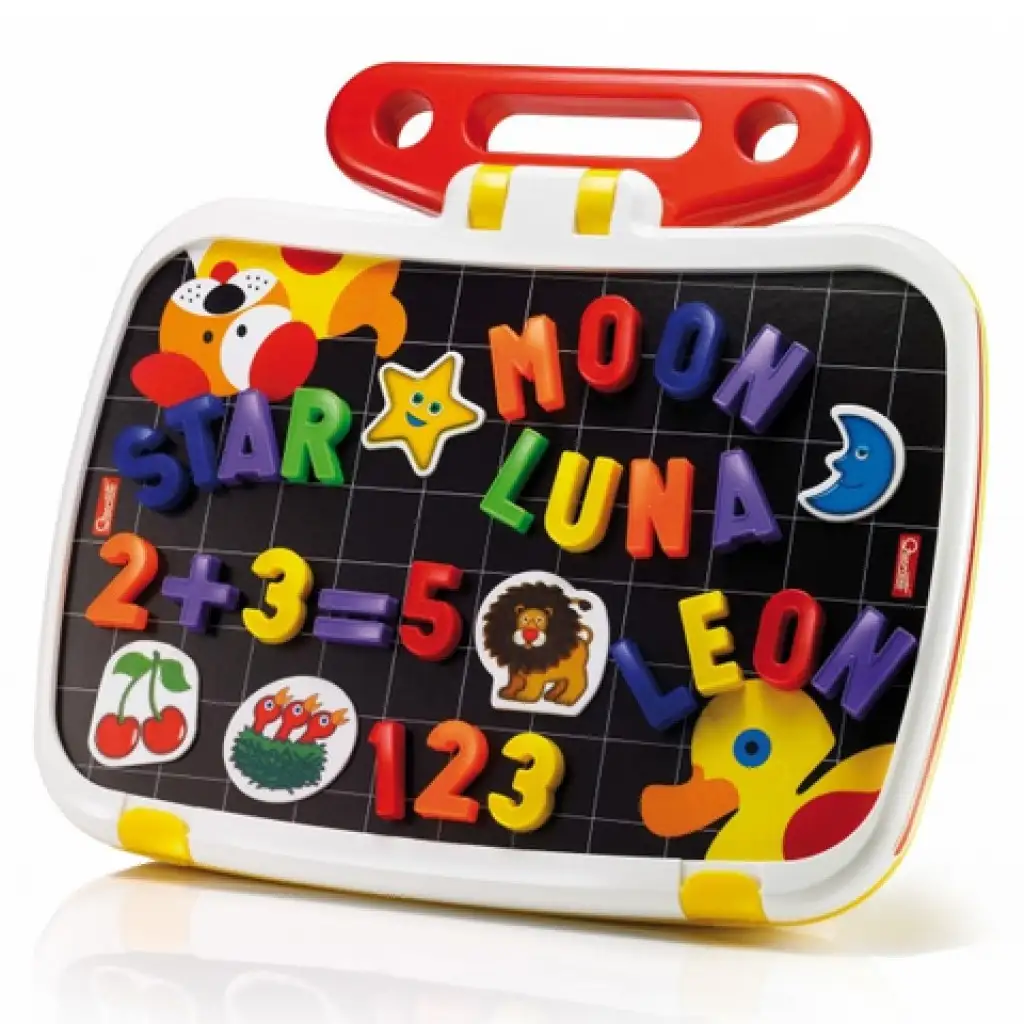 Quercetti: 2-in-1 magnetische Zeichentafel im Koffer kép 2